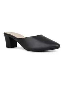Inc.5 Womens Black Solid Pointed Heels