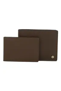 Allen Solly Men Brown Solid Leather Wallet