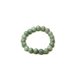 The Cosmic Connect Blue Amazonite Crystal AA Quality 8mm Bead Bracelet Handmade Healing Stone for Inner Harmony, Self-expression & Balancing Energy
