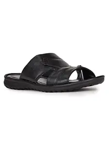 Bata Men's Slip-on Sandal - BLACK (7 UK) (8716136)