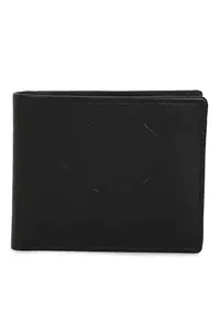 Allen Solly Men Black Solid Leather Wallet