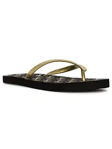 Bata Womens GLITZ BLACK Thong Slipper - 3 UK