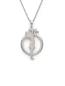 Silberry 925 Sterling Silver Maternal Love Pendant with Chain | Necklace for Women & Girls | With Certificate of Authenticity and BIS Hallmark