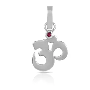 FOURSEVEN Silver Jewellery Om Silver 925 Sterling Silver Pendant |Fits in Necklace, and Chains for Women, Men and Girls (Top Gifts for Him/Her)