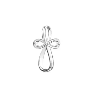 HighSpark Infinity Cross Pendant for women | 92.5 Sterling Silver | Stunning Shine | Lovely Gift - Silver