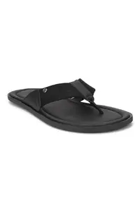 Louis Philippe Men's Black Sandals
