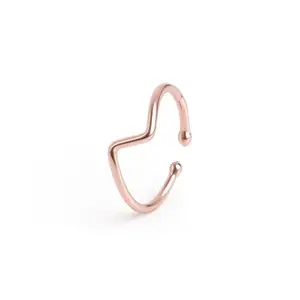 Anuradha Plus stylish rose gold-plated finger ring.
