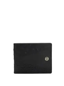 Da Milano Genuine Leather Black Bifold Mens Wallet with Multicard Slot (10431)