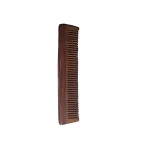 G Krishna Naturals Hair Brushes Wooden Neem Comb for Women & Men | Durable Long Lasting Wood Kangi for Natural Hair Growth (Pack of 1)(GKN - 009)