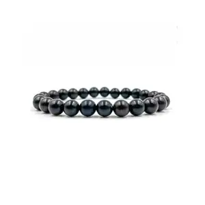 Alliancecrystals Karungali Bracelet - Original Black Ebony Wood, Natural Karukali Malai for Men & Women, Pooja Supplies (XL)