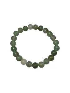 8-MM Beads Crystal Bracelet - Handcrafted, Unisex (Green Aventurine)