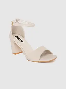 EXERTION Women Beige Heels (FF-D-1082-Beige-37)