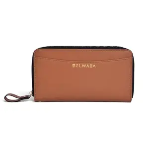 Belwaba Faux Leather Tan Women's Wallet