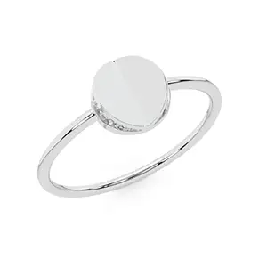 Clara 925 Sterling Silver Moon Ring | Rhodium Plated, Swiss Zirconia | Gift for Women and Girls