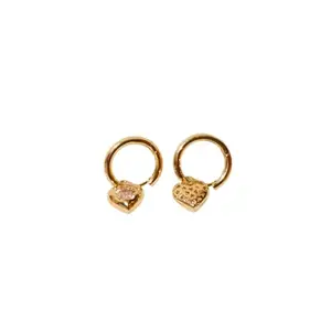 Salty Fashion Flight of Fancy Gems Earrings for Women & Girls | 14k Gold Plated | Hoops | Ear Tops | Latest | Trendy | Fancy | Stylish | Birthday Gift | Aesthetic Jewellery | Accessories for Everyday Wear
