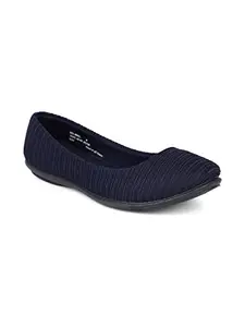 Bata Women's Sandra Loafers Ballerina (5519041_Navy_3 UK)