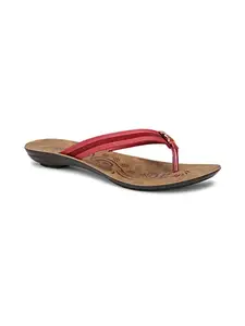 Bata Women Slippers - Red (5 UK)