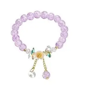 ARYANSH SHOPPE Beads Bracelet for Girls, Floral Charm Bracelet Friendship BFF Fashion String Color Bead Bracelet Jewelry for Girls (PACK OF (1)