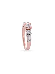 Tistabene Contemporary International Diamonds Rose Gold Solitaire Ring-15