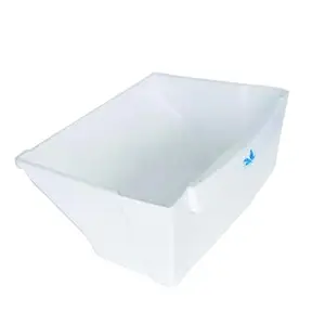 Tiksha Enterprises VEGETABLE BOX COMPATIBLE WITH GORDEJ AXIS EDGE SINGLE DOOR 190L FULLY WHITE ABS PLASTIC