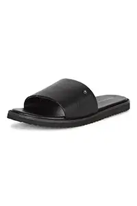 Van Heusen Men's Black Sliders-6 UK (40 EU) (VHSCFRGFF000287)