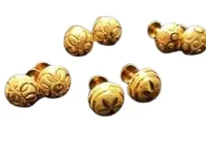 Golden Stud Earring (Set Of 4) Brass Stud Earring Golden Stud Earring (Set Of 4)