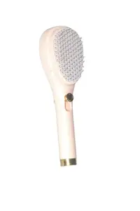 Cleaning Anti-Static Massage Comb, Self Cleaning Hair Brush, Massage Comb For Hair, Retractable Rotary Lift Self-Cleaning Comb, Women's Hair Styling Tool (Pack of 1)(102 d)