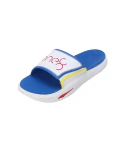 Puma Unisex-Adult Softride Slide 2.0 One8 White-Blazing Yellow-For All Time Red Slide - 10 UK (39830202)