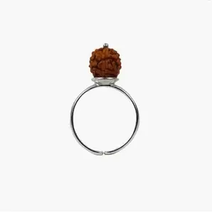 Rudraksha Bead Ring, 925 silver ring, Adi shakti protection jewelry, Hindu Shiva devotee rings, yoga Ring (29)