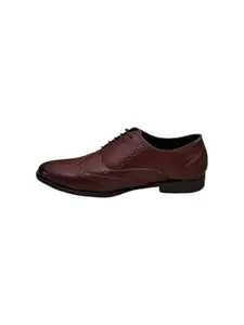 Leather Export Shoes (Wine, UK Footwear Size System, Adult, Men, Numeric, Medium, 8)
