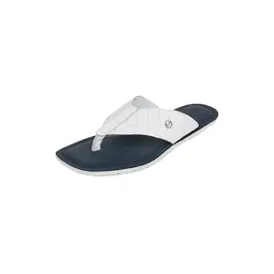 Metro Men's White Casual Flat Slippers UK/9 EU/43(16-1163)