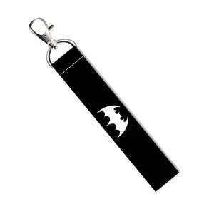 ISEE 360® Bat Logo Lanyard Bag Tag with Swivel Lobster for Gift Luggage Bags Backpack Laptop Bags Travelers Students Worker L X H 5 X 0.8 INCH