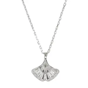 ZAVYA 925 Sterling Silver Shell Rhodium Plated Necklace | Gift for Women and Girls | With Certificate of Authenticity and 925 Hallmark