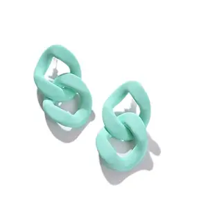 SOHI Green Designer Drop Earring for women and girls, Cute western earrings in Mint green color, fashion jewellery for women, light weight earrings for women , Push Closure , trendy earrings for women stylish , Modern , Statement , Latest Style , ear top