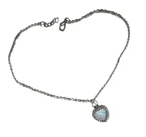 V.M Creation Fashion Stylish Chain Pendant Necklace Chain for Women and Girls Minimalist Heart Star Bohemian Crystal Choker Necklace