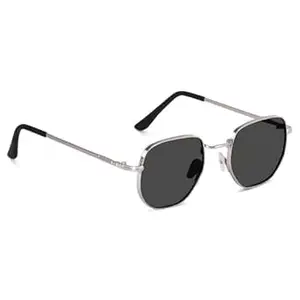 IFLASH Small Octagonal Polarized Sunglasses for Women Men Classic Retro Metal Frame Polygon Sun Glasses UV400 Protection