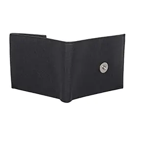 Generic N B Black3 Canvas Leather Men's Wallet