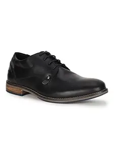 Bata Mens Seamus Derby Black Casual Shoes