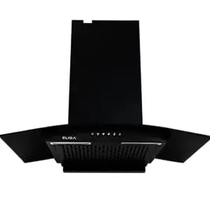 Elisa Bravo Black Wall Mounted Kitchen Chimney 60 CM