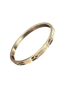 M.F.H Trendy Men AND WOMEN Gold Brass Bracelet Kada (PACK OF 1) UNISEX KADA
