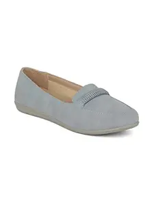 Bata Comfit Women's Arlene New Ballerina (5519093_Light Blue_5 UK)