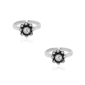 UNNIYARCHA 925% Sterling Silver, 92.5 Oxidized Sterling Silver Toe Ring Finish for timeless elegance, BIS Hallmarked for guaranteed silver purity Craftsmanship: 100% Handcrafted by skilled Indian artisans.