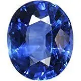 JAGDAMBA GEMS 8.25 Ratti - 7.51 Carat Blue Zircon Lab Certified and Natural Gemstone for Men and Women Ring and Pendant