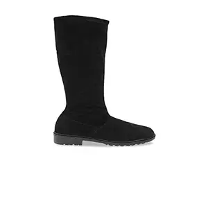 Shoetopia Women & Girls Comfortable High-Tops Casual Boots/BT-Rum/Black/UK8