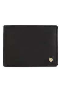 Allen Solly Men Black Solid Leather Wallet