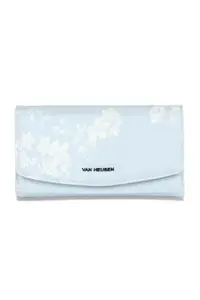 Van Heusen Women Polyurethane Blue Print Casual Wallets