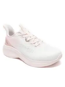 XTEP Pure Pink,Canvas White Running Shoes for Women Euro- 38