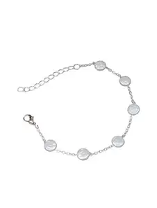 Stainless Steel Pearl Gold-plated Bracelet Set ()_32