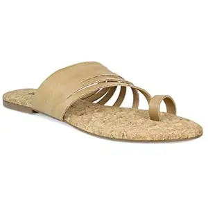 Inc.5 Shoes Women Flat Fashion Sandal 100946_Tan