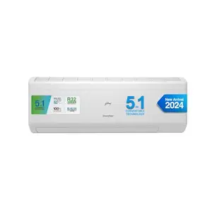 Godrej 1.5 Ton 5 Star, 5-In-1 Convertible Cooling, Inverter Split AC (Copper, Heavy Duty Cooling at 52°C, 2024 Model, AC 1.5T EI 18IINV5R32 WYS, White) price in India.